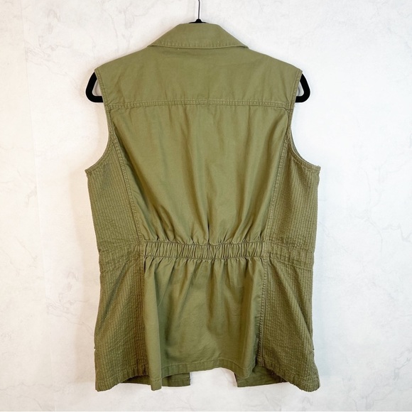 [H&M] Green Sleeveless Utility Jacket - Picture 3 of 3